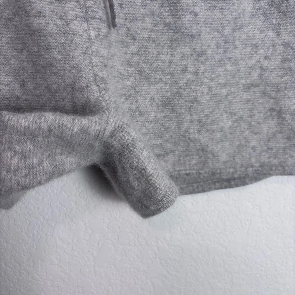 Neiman Marcus Heathered Gray Cashmere Shorts Women’s XL Comfort Luxury - Picture 3 of 9